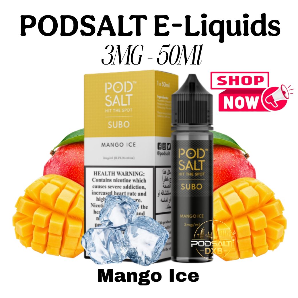Pod Salt Eliquid 50ml 3MG Mango Ice