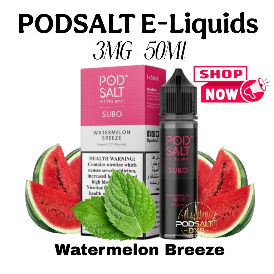 Pod Salt Eliquid 50ml 3MG Watermelon Breeze