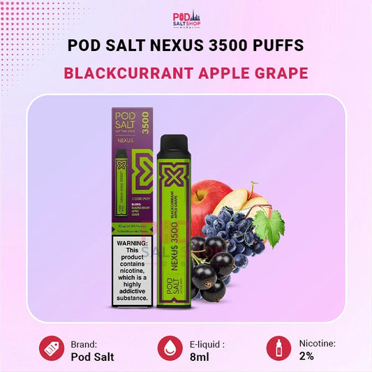 Pod Salt Nexus Blackcurrant Apple Grape 20mg/ml-3500 Puffs