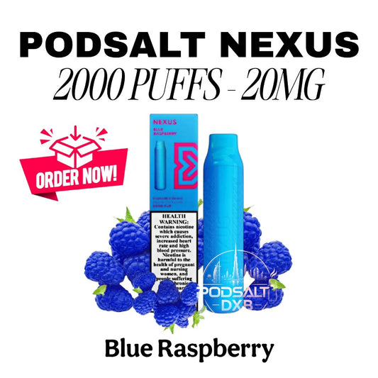 Pod Salt Nexus 2000 Puffs Blue Raspberry