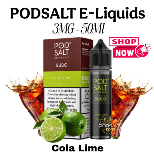 Pod Salt Eliquid 50ml 3MG Cola Lime