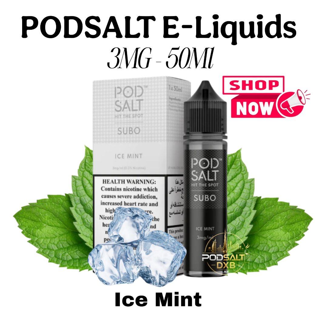 Pod Salt Eliquid 50ml 3MG Ice Mint