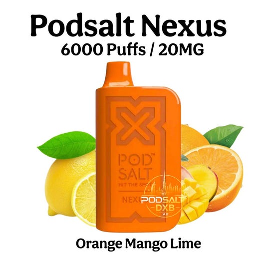 Pod Salt Nexus 6000 Puffs Orange Mango Lime
