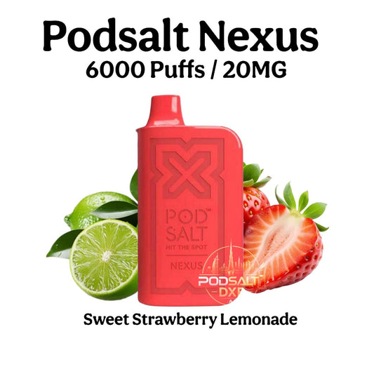 Pod Salt Nexus 6000 Puffs Sweet Strawberry Lemonade